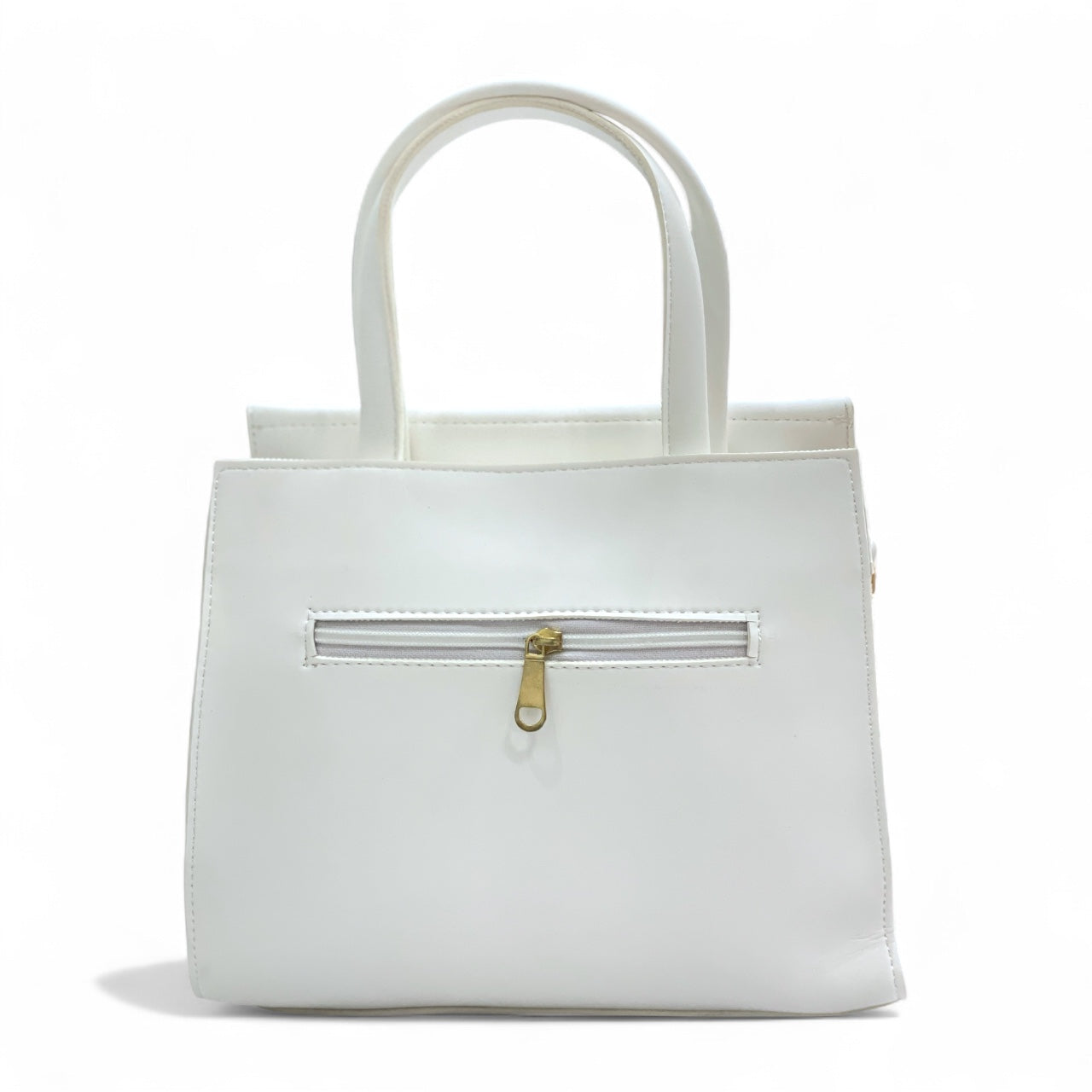 The white Executive Clasp Satchel – with a free gift - Sheen by Shakila