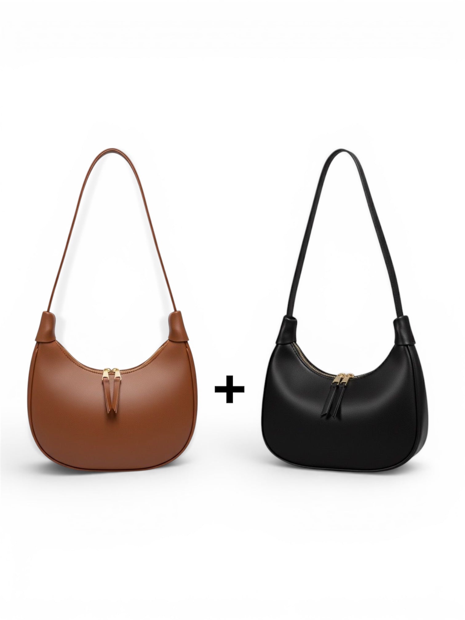 Bundle of 2 Trendy Hobo Bags