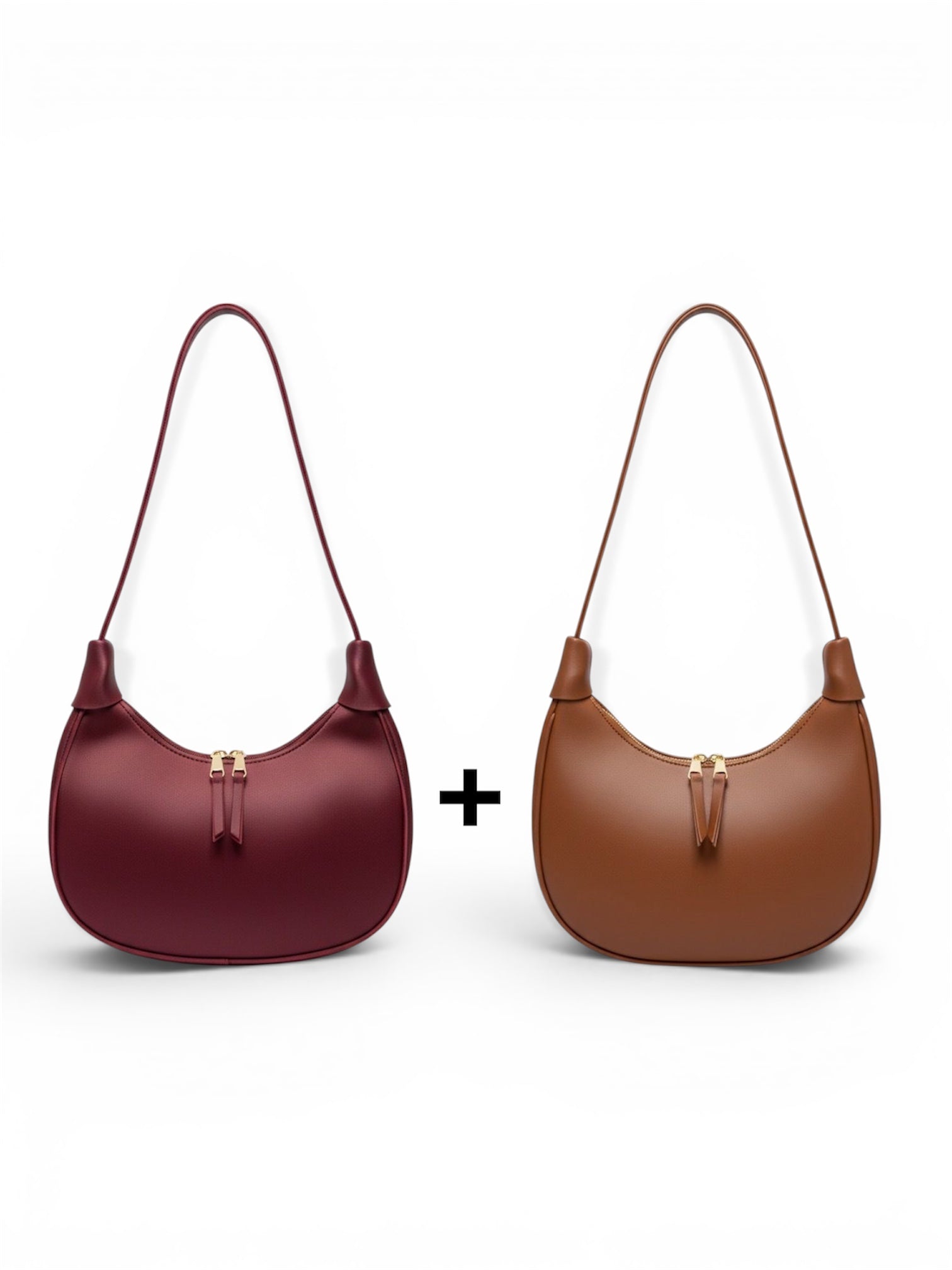 Bundle of 2 Trendy Hobo Bags