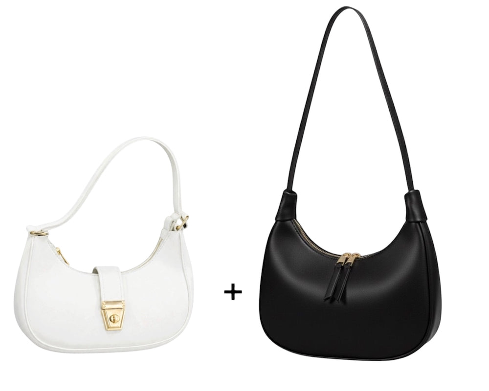 Bundle of 2 Trendy Hobo Moon Bags