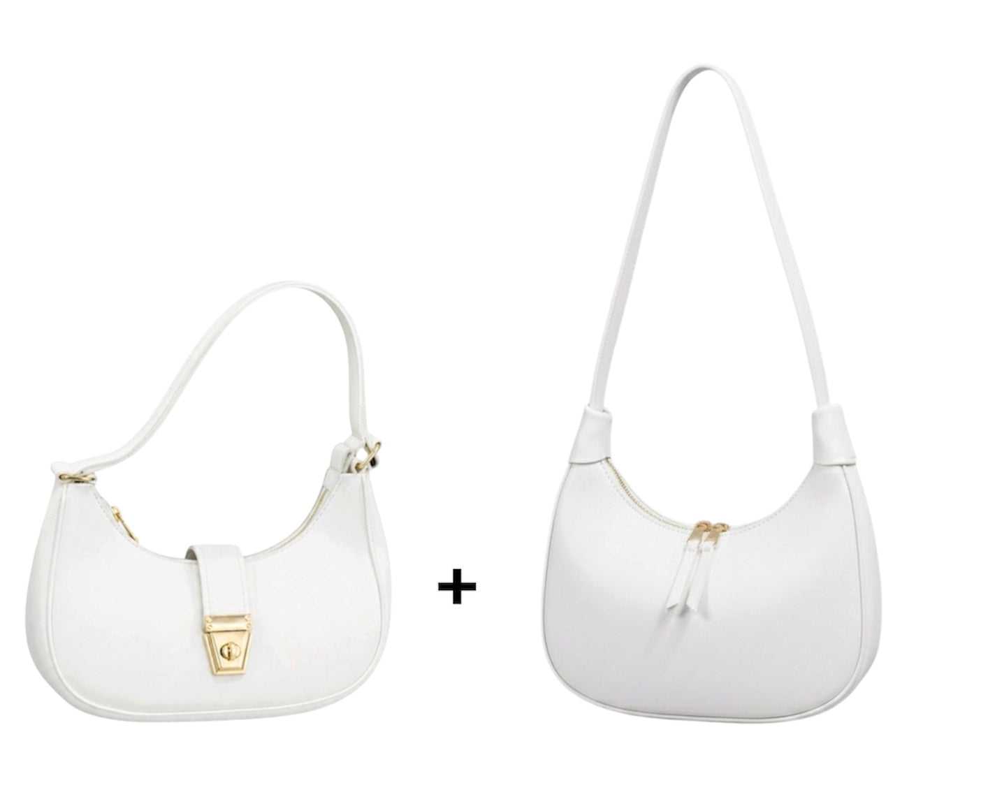 Bundle of 2 Trendy Hobo Moon Bags