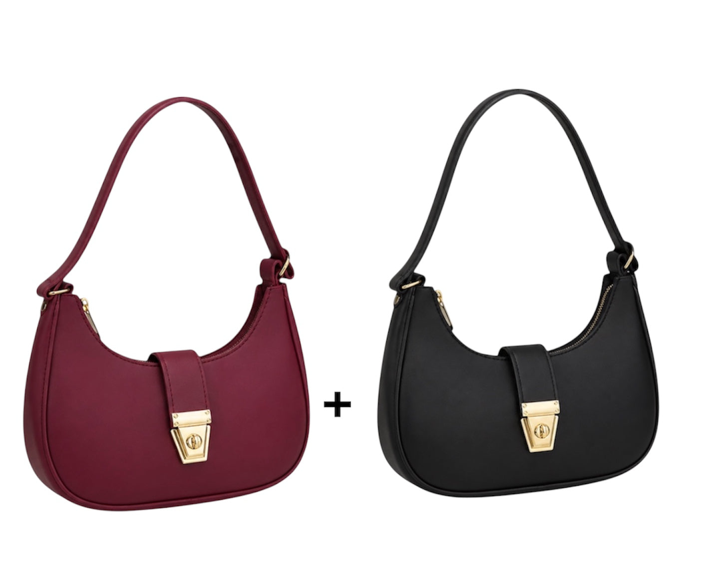 Bundle of 2 Trendy Moon Bags