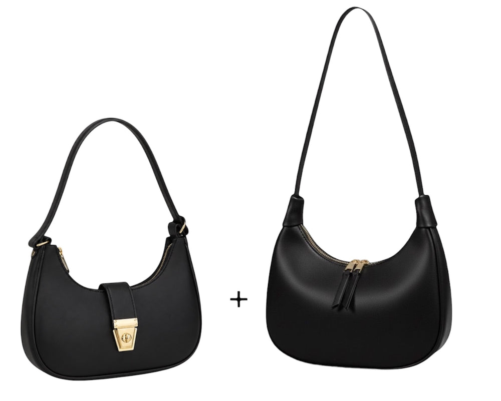 Bundle of 2 Trendy Hobo Moon Bags