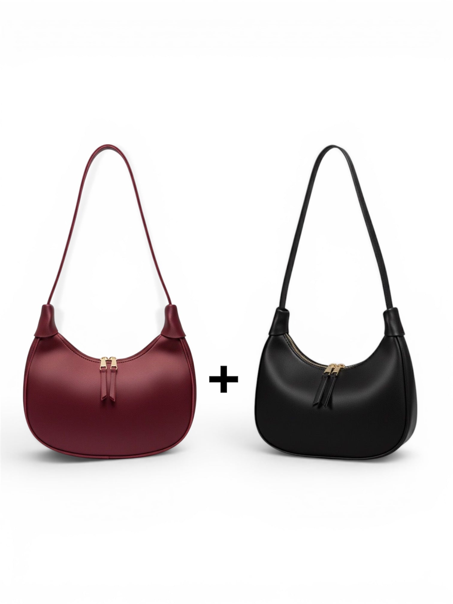 Bundle of 2 Trendy Hobo Bags