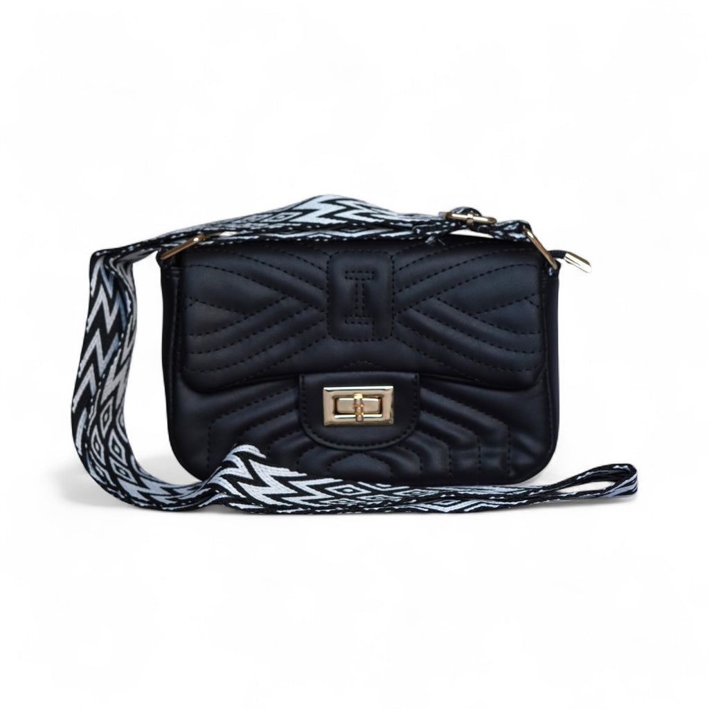 Quilted Flap Mini Shoulder Bag with Twist Lock – Elegant Women’s Handbag - With Free Gift